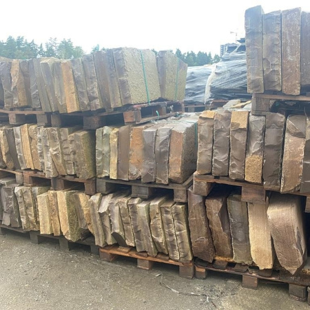 Камень для пошаговых дорожек мрамор "Шоколад" 60х40 см