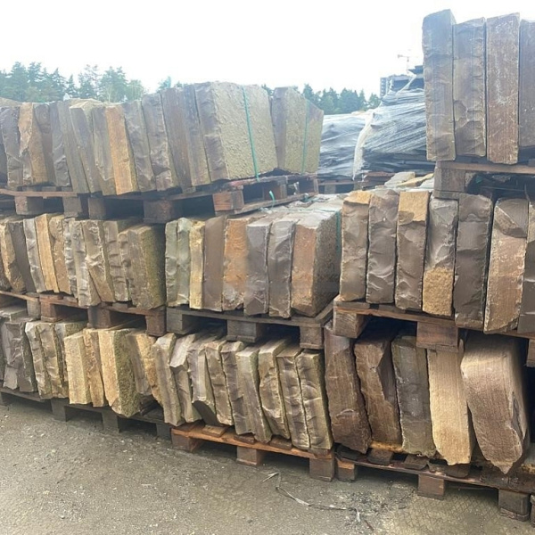 Камень для пошаговых дорожек мрамор "Шоколад" 60х40 см