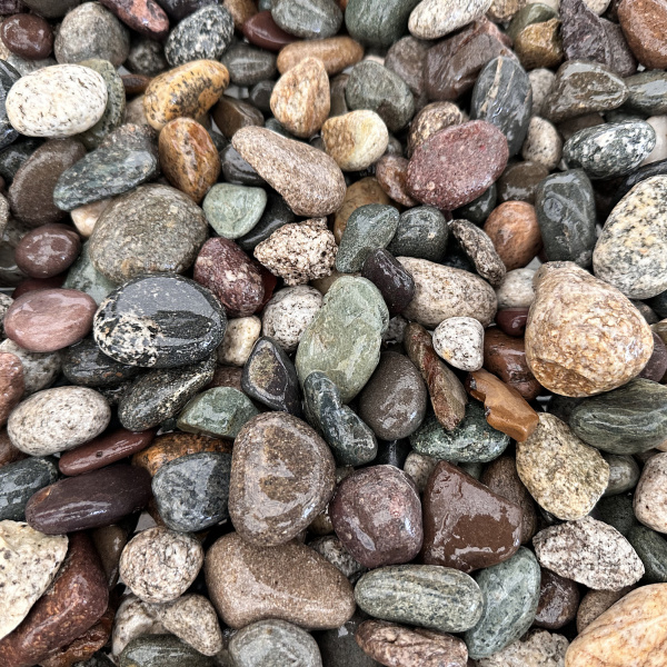 Галька речная разноцветная фр. 20-40 мм