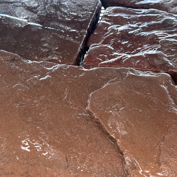 Плитняк  галтованный терракотовый толщ. 30 мм