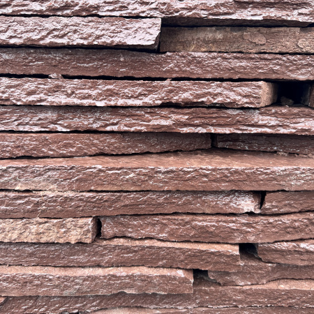 Плитняк лемезит дикий красный толщ. 20 мм