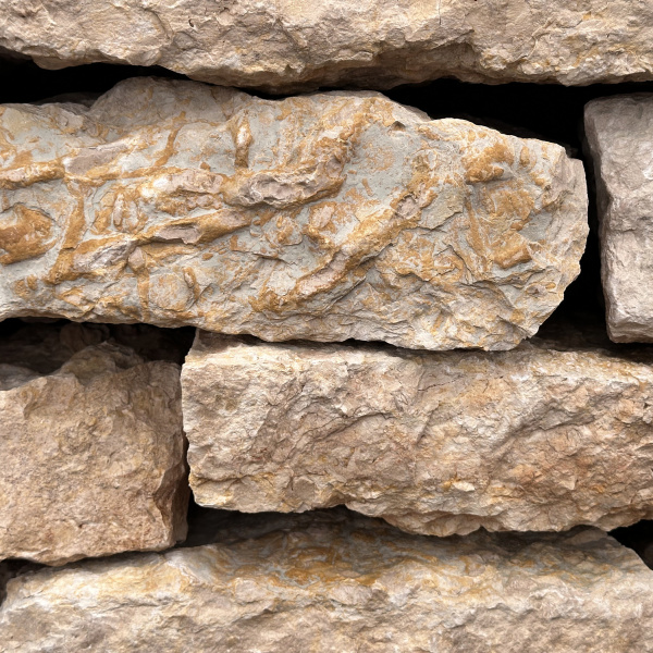 Камень для подпорной стенки "Медовый" толщ. 60-90 мм