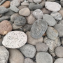 Галька речная "Микс" плоская фр. 100-200 мм