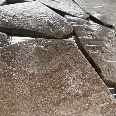 Плитняк песчаник галтованный серо-зеленый толщ. 30 мм