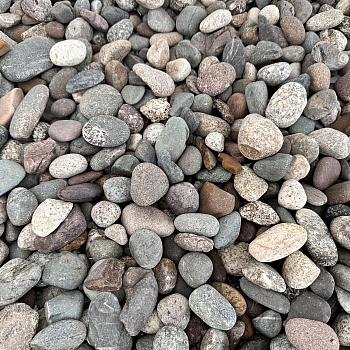 Галька речная разноцветная фр. 20-40 мм