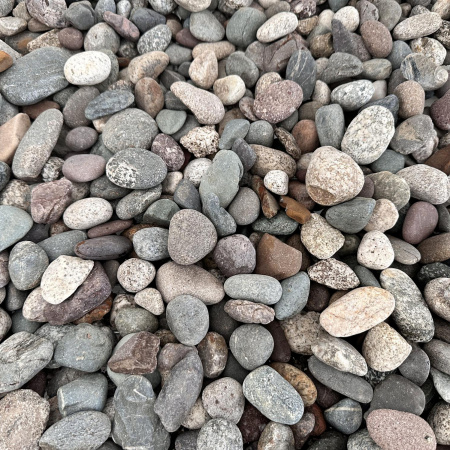 Галька речная разноцветная фр. 20-40 мм