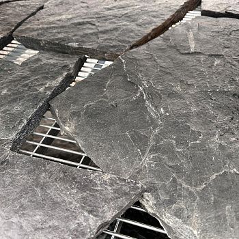 Плитняк сланец дикий малахит (средний формат) толщ. 15-25 мм