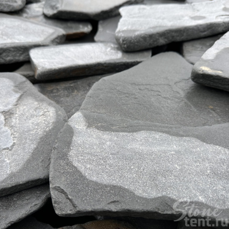 Плитняк песчаник галтованный серо-синий толщ. 20 мм