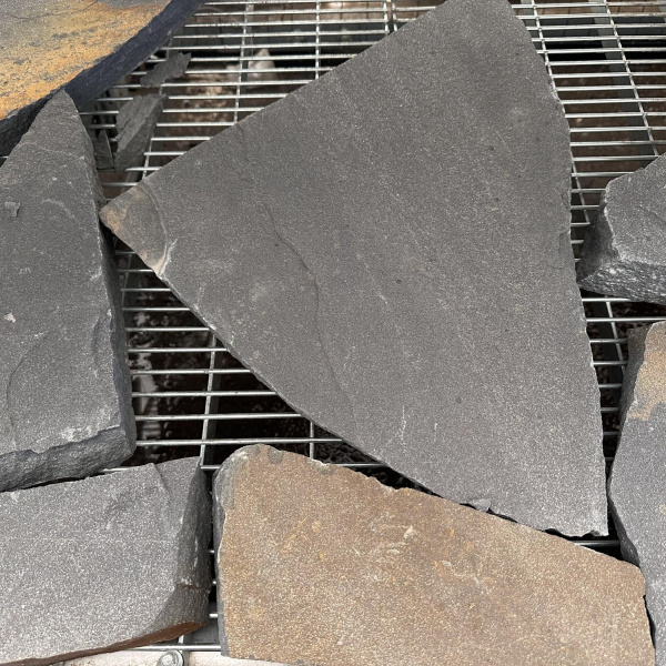 Плитняк песчаник дикий серо-синий толщ. 40 мм