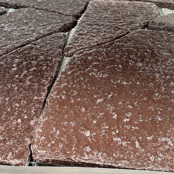 Плитняк лемезит галтованный красный толщ. 30 мм