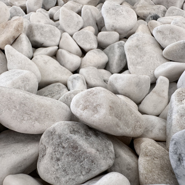 Галька мраморная белая фр. 20-40 мм