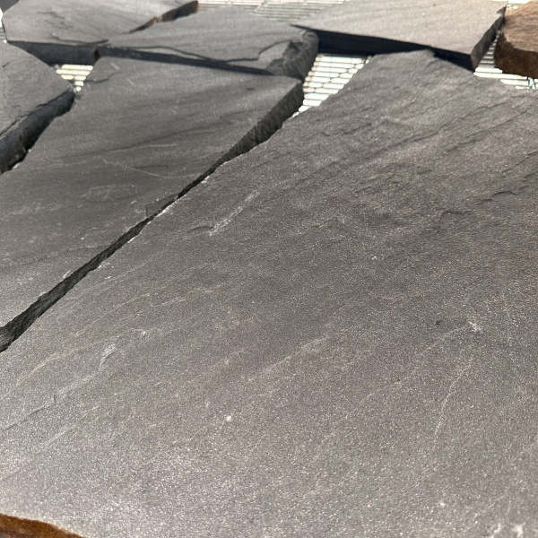 Плитняк песчаник дикий серо-синий толщ. 30 мм