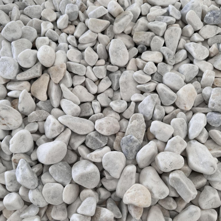 Галька мраморная белая фр. 20-40 мм