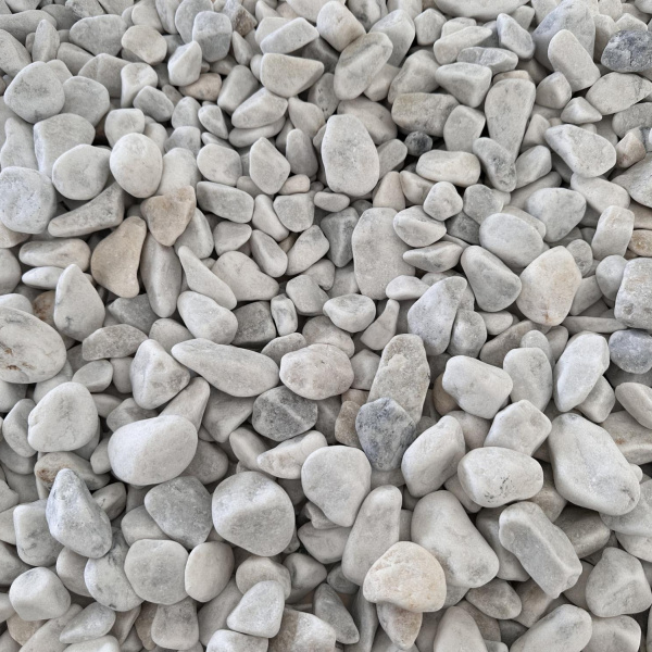 Галька мраморная белая фр. 20-40 мм