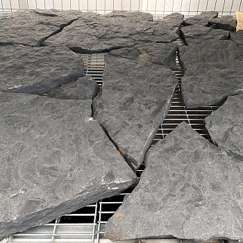 Плитняк песчаник дикий "Дракон" серо-синий толщ. 20-30 мм