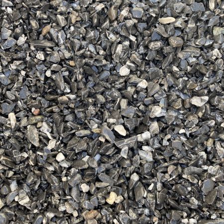 Галька мраморная черная фр. 5-10 мм для каменного ковра