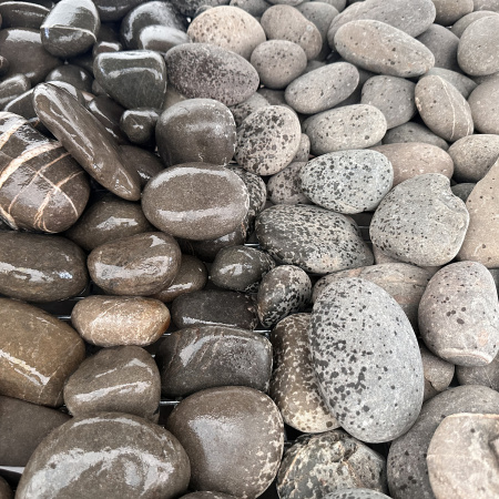 Галька речная синяя "Бескес" фр. 50-100 мм