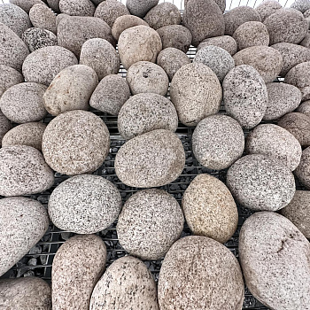 Галька речная белая "Альбинос" фр. 90-150 мм