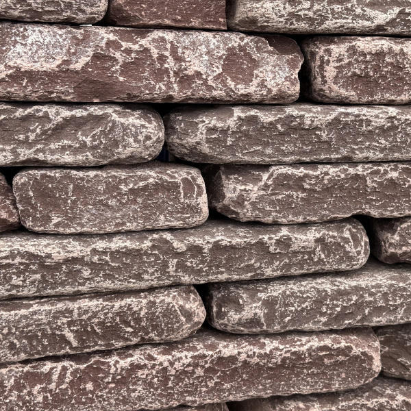 Камень для подпорной стенки лемезит галтованный толщ. 45-50 мм