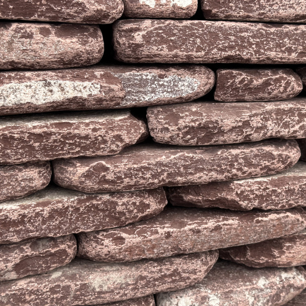 Камень для подпорной стенки лемезит галтованный толщ. 30 мм