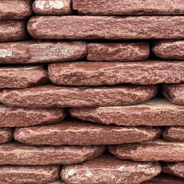 Камень для подпорной стенки лемезит галтованный толщ. 30 мм