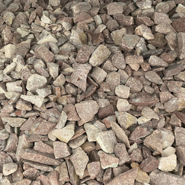 Каменная крошка кварцит "Малиновый" фр. 20-40 мм