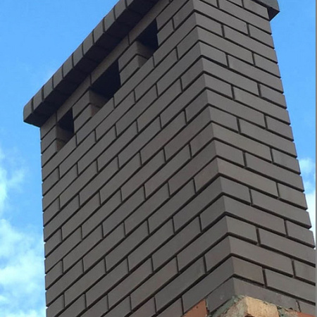 Облицовочный кирпич Темно-коричневый ЛСР 1нф гладкий