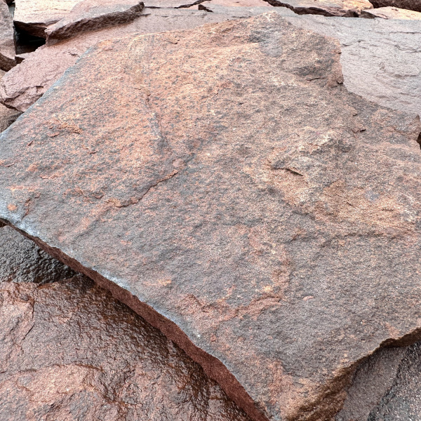 Плитняк песчаник дикий терракотовый толщ. 15 мм