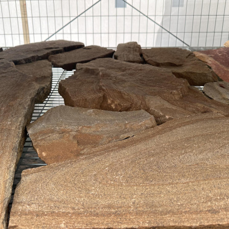 Плитняк дикий "Тигровый" толщ. 30-40 мм