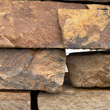 Камень для подпорной стенки "Золотая осень" толщ. 60-90 мм