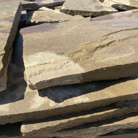 Плитняк песчаник дикий серо-зеленый толщ. 20 мм