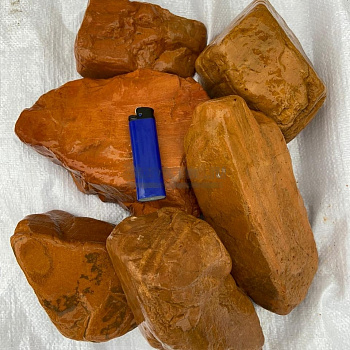 Валун кремний рыжий фр. 10-20 см