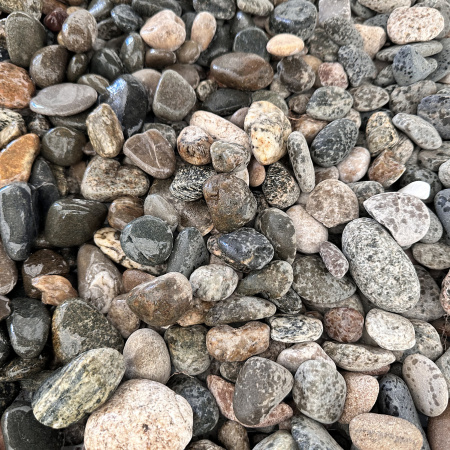 Галька речная серая фр. 40-70 мм