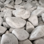 Галька мраморная белая фр. 60-90 мм
