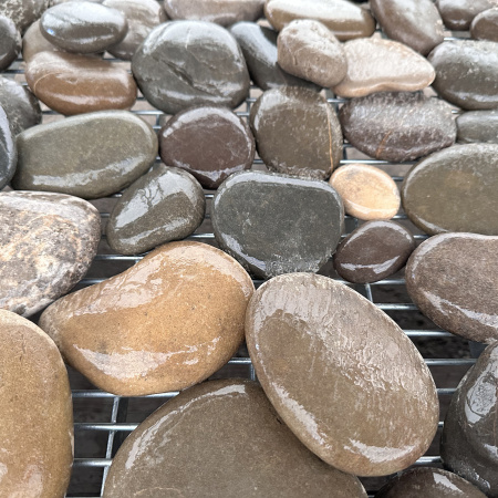 Галька речная плоская синяя фр. 70-120 мм