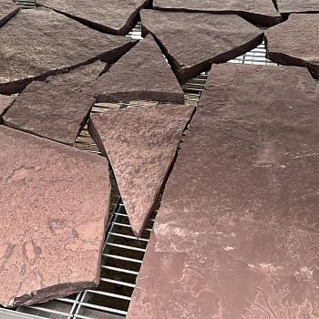 Плитняк лемезит дикий красный толщ. 30 мм