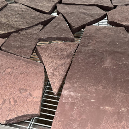 Плитняк лемезит дикий красный толщ. 30 мм