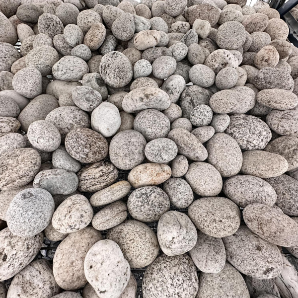 Галька речная белая "Альбинос" фр. 60-90 мм