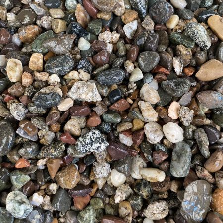 Галька речная "Микс" фр. 5-10 мм для каменного ковра