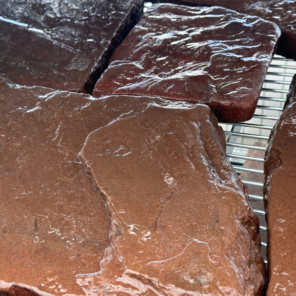 Плитняк  галтованный терракотовый толщ. 30 мм