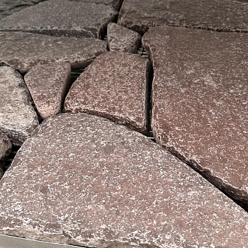 Плитняк лемезит галтованный красный толщ. 40 мм