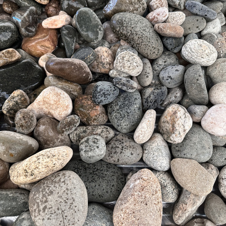 Галька речная бело-синяя фр. 20-40 мм