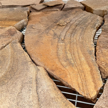 Плитняк дикий луганский с разводами толщ. 40 мм