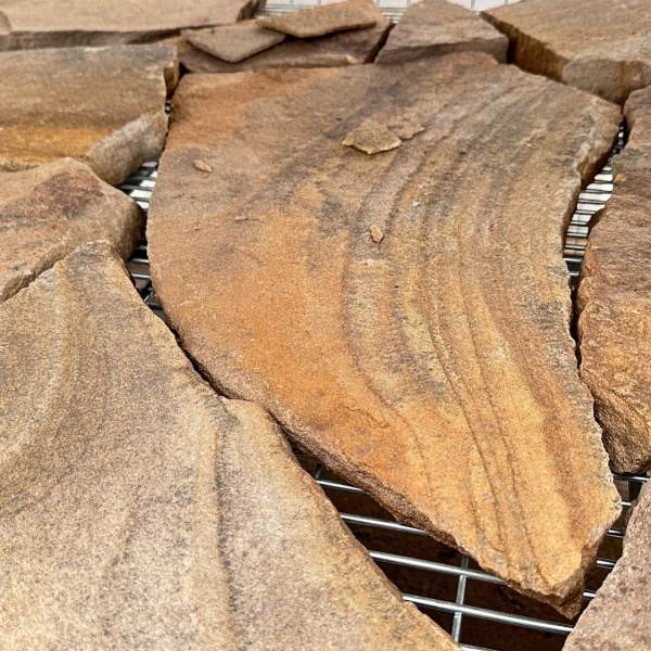 Плитняк дикий луганский с разводами толщ. 40 мм