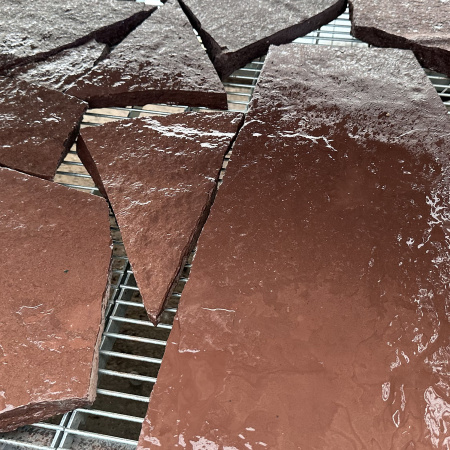 Плитняк лемезит дикий красный толщ. 30 мм