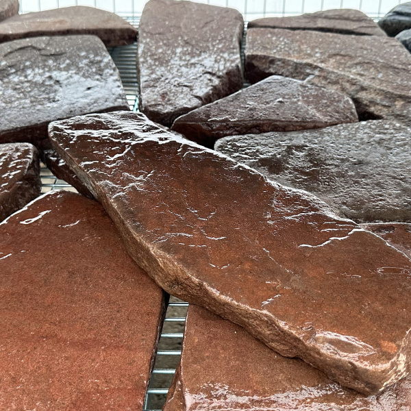 Плитняк  галтованный терракотовый толщ. 30 мм