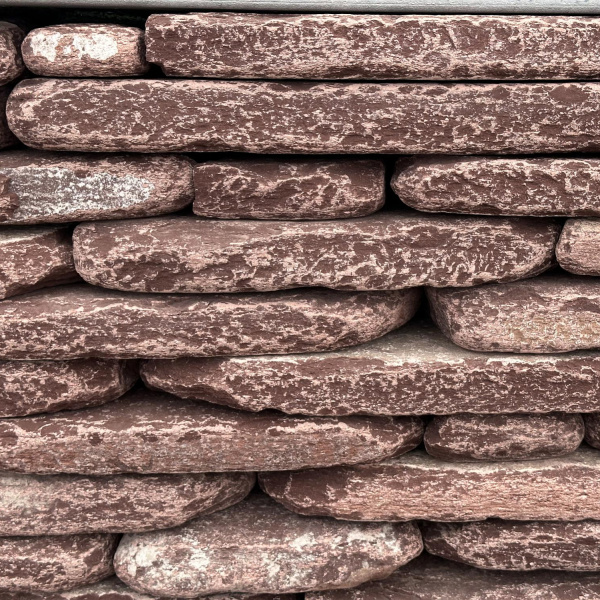 Камень для подпорной стенки лемезит галтованный толщ. 30 мм