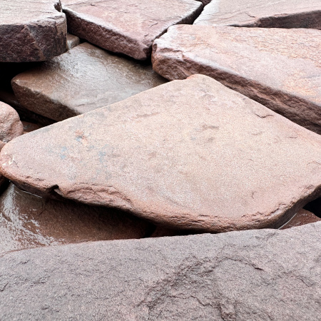 Плитняк песчаник галтованный терракотовый толщ. 20 мм