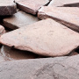 Плитняк песчаник галтованный терракотовый толщ. 20 мм