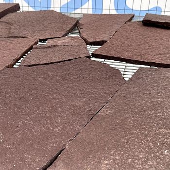 Плитняк лемезит дикий красный толщ. 15 мм